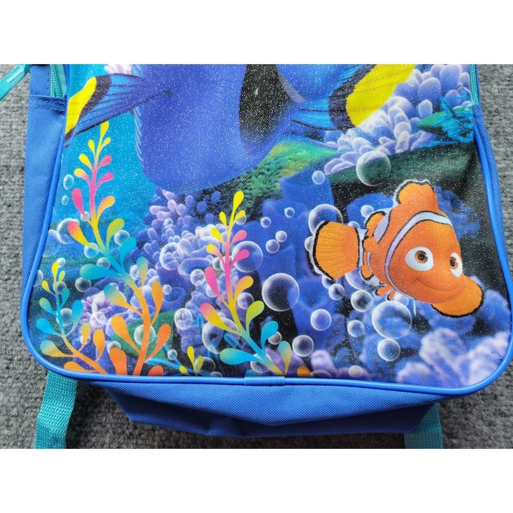 Disney Pixar Finding Dory Nemo Blue Glitter Backpack School Bag K15015